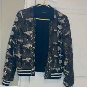 Sequin Camo Jacket
